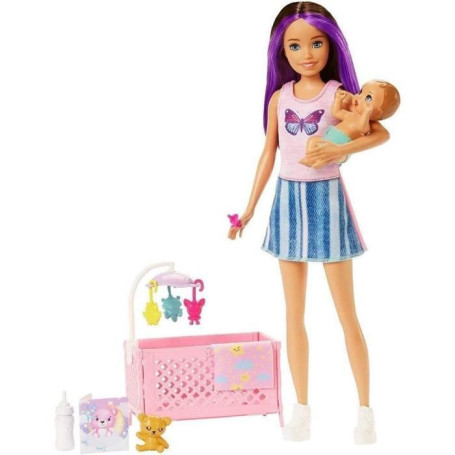 Barbie - Coffret Skipper Bebe Au Lit - Playset Poupée - 3 Ans Et + 40,99 €