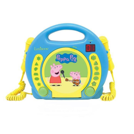 PEPPA PIG - Lecteur CD karaoké enfant avec 2 microphones - LEXIBOOK 71,99 €