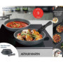 Batterie de cuisine ARTHUR MARTIN AM521GM Set de 3 poeles - Gris Mat 20- 57,99 €