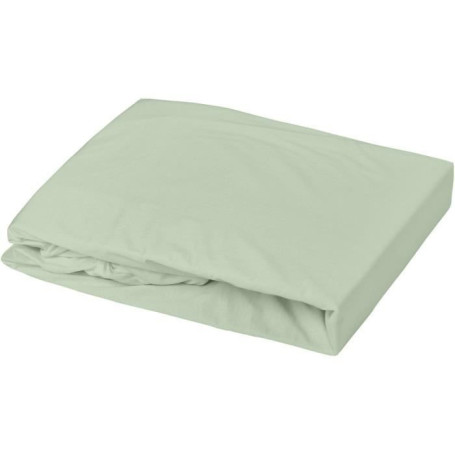 DOMIVA Drap housse + Alese Uni - 100% Coton - oeko-Tex - Blanc/Vert de g 57,99 €