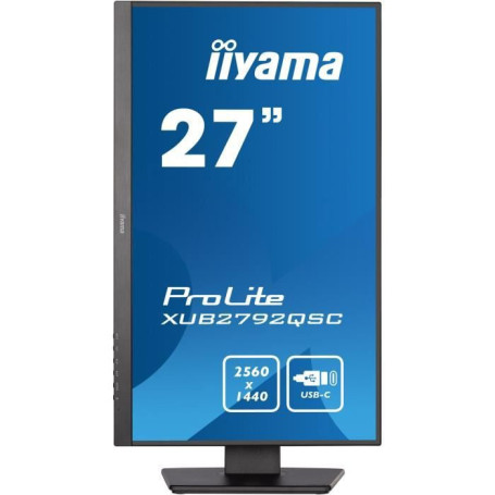Ecran PC - IIYAMA Prolite XUB2792QSC-B5 - 27 WQHD - Dalle IPS - 4 ms - 7 349,99 €