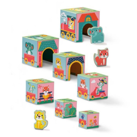 Tour de blocs a empiler avec figurines d'animaux 29,99 €