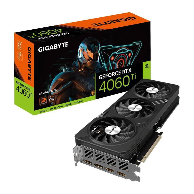 Gigabyte Gaming GeForce RTX 4060 Ti OC 8G Nvidia GeForce RTX 4060 Ti 8 Go GDDR6