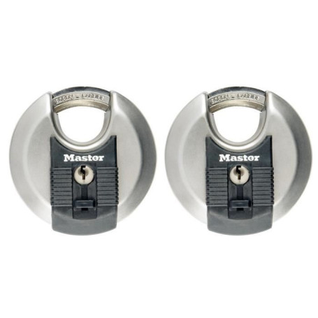 Lot de 2 cadenas a disque MASTERLOCK M40EURT - Robuste - Acier inoxydabl 46,99 €