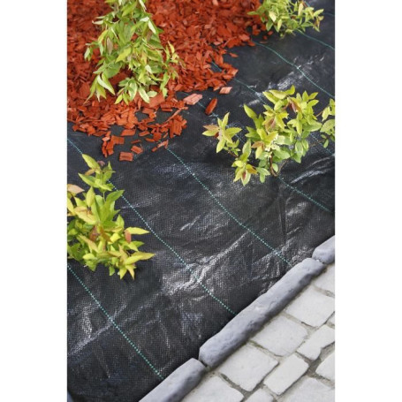 Nature Bâche de sol de contrôle des mauvaises herbes 3.3x5 m Noir 39,99 €