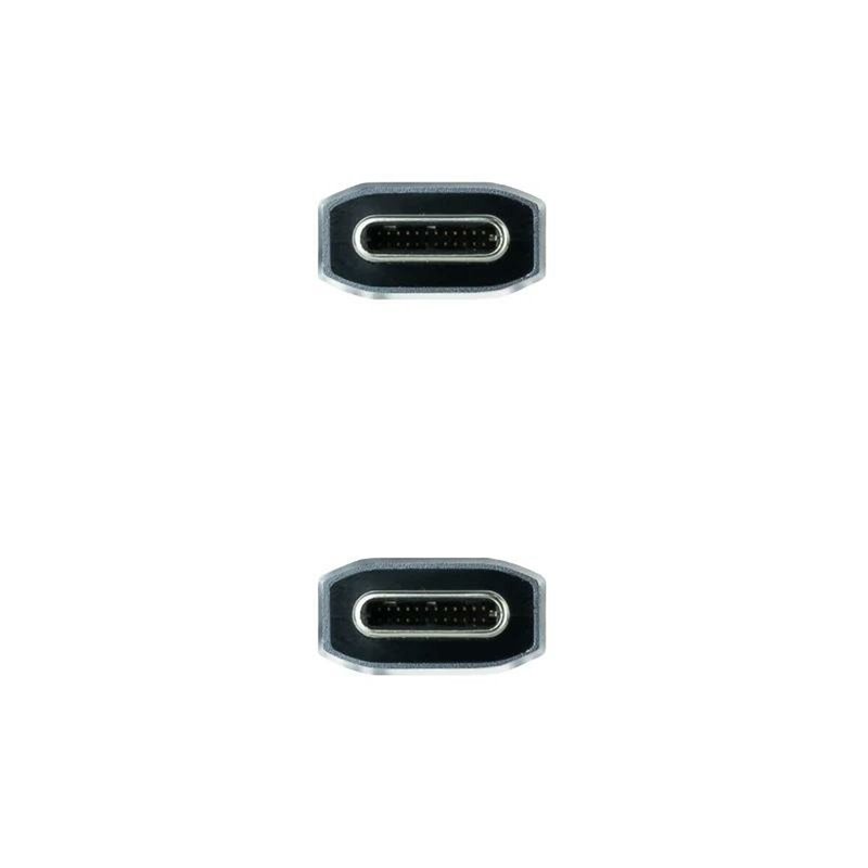Image secondaire de NanoCâble 10.01.4101-L150-COMB câble USB 1,5 m USB 3.2 Gen 2 (3.1 Gen 2) USB C Noir, Gris