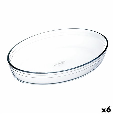 Plat de Four Ô Cuisine Ovale 26,2 x 17,9 x 6,2 cm Transparent verre (6 U 77,99 €
