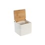 Salière avec couvercle DKD Home Decor 10,5 x 9 x 9 cm Naturel Porcelaine 24,99 €