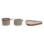 Sucrier DKD Home Decor 19,5 x 18,5 x 7 cm Beige Marron Bois d'hévéa 4 Pi 106,99 €