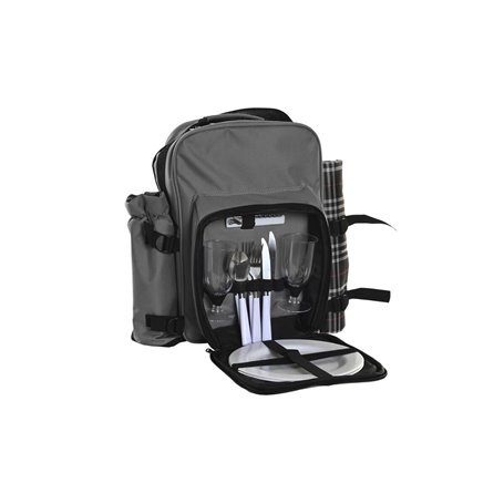 Set de pique-nique DKD Home Decor 28,5 x 20 x 39 cm Gris foncé 106,99 €