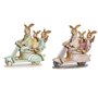 Figurine Décorative DKD Home Decor 17 x 7 x 15,5 cm Rose Lapin Vert (2 U 62,99 €