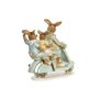 Figurine Décorative DKD Home Decor 17 x 7 x 15,5 cm Rose Lapin Vert (2 U 62,99 €