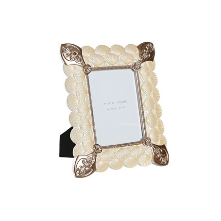 Cadre photo DKD Home Decor 22,8 x 2,6 x 28,6 cm Verre Cuivre Blanc Résin 30,99 €