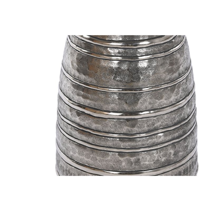 Image secondaire de Vase DKD Home Decor 24 x 24 x 67 cm Finition vieillie Argenté Doré Aluminium Moderne (2 Unités)