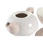 Jeu de Théière DKD Home Decor Bleu Rose Jaune 750 ml Dolomite (3 Unités) 64,99 €