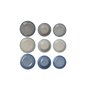 Assietes DKD Home Decor 26,5 x 26,5 x 3 cm Bleu Bleu ciel Grès 18 Pièces 147,99 €