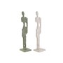 Figurine Décorative DKD Home Decor Blanc Vert 9 x 9 x 40 cm (2 Unités) 75,99 €