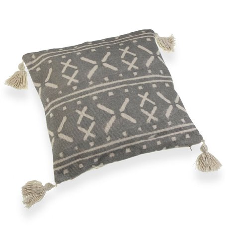Coussin Versa Gris Pompons 10 x 45 x 45 cm 60,99 €