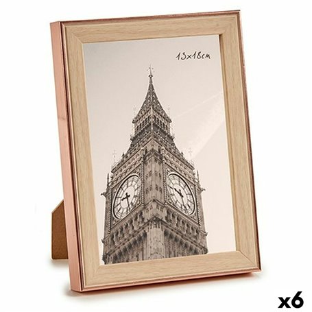 Cadre photo Marron Cuivre Plastique verre (15,6 x 2 x 20,7 cm) (6 Unités 33,99 €