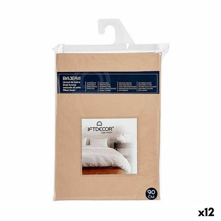 Drap housse 90 cm Beige (12 Unités) 116,99 €