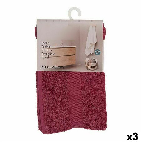 Serviette de toilette Bordeaux (70 x 0,5 x 130 cm) (3 Unités) 40,99 €
