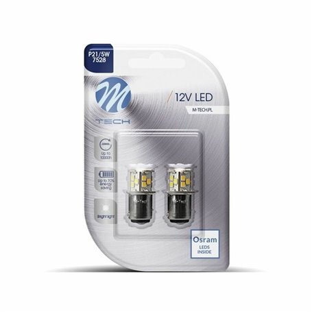 Ampoule pour voiture M-Tech MTECLB113W Blanc 12 V P21/5W Lumière LED Bla 24,99 €