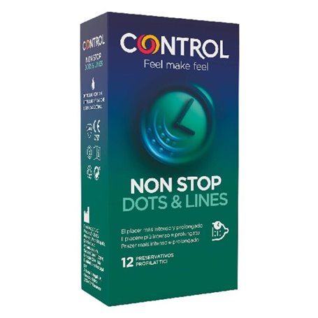 Préservatifs Non Stop Dots & Lines Control (12 uds) 18,99 €