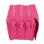 Trousse Fourre-Tout Triple Benetton Raspberry 21,5 x 10 x 8 cm Fuchsia 31,99 €