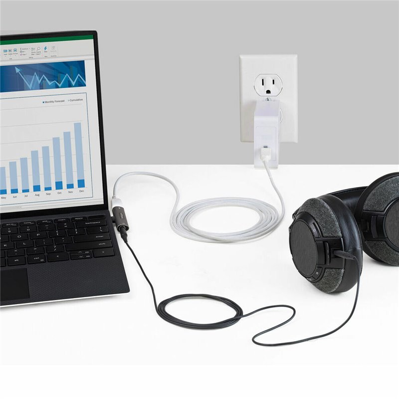Image secondaire de Adaptateur USB C vers Jack 3.5 mm Startech CDP235APDM Argent