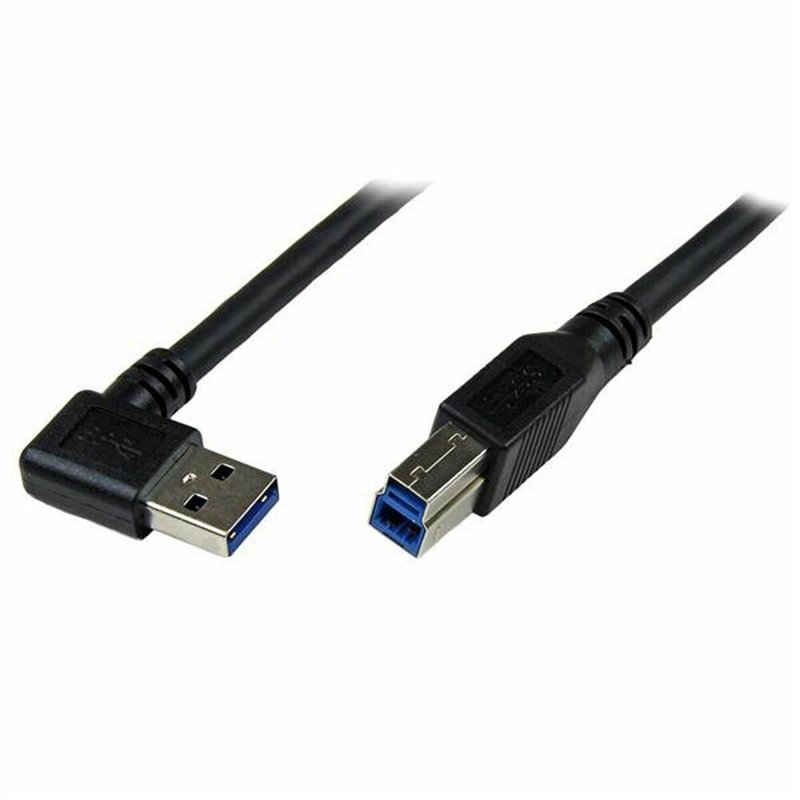 Startech.com Câble USB 3.0 SuperSpeed A vers B coudé à angle droit 1 m - M/M - Noir