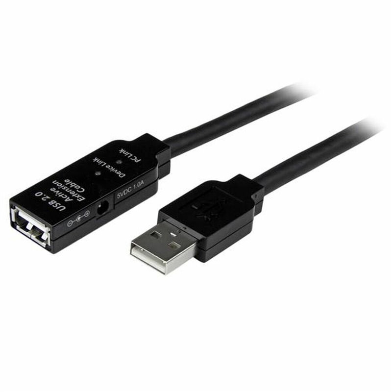 Startech.com Câble d'extension USB 2.0 actif de 5m - Prolongateur / répéteur / rallonge USB - Mâle / Femelle