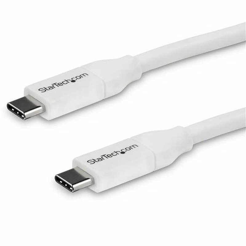 Startech.com Câble USB-C vers USB-C avec Power Delivery 5A de 4 m - USB 2.0 - Blanc