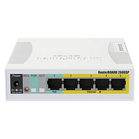 Commutateur Réseau de Bureau Mikrotik RB260GSP Blanc 76,99 €