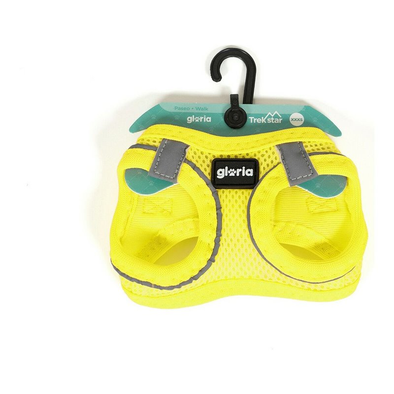 Image secondaire de Harnais pour Chien Gloria Air Mesh Trek Star Jaune Taille XXXS (18-20 cm)
