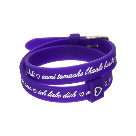 Bracelet Femme il mezzometro I LOVE YOU SILVER - BRACCIALE IN SILICONE/S 35,99 €