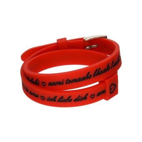 Bracelet Femme il mezzometro I LOVE YOU SILVER - SILICONE BRACELET 35,99 €