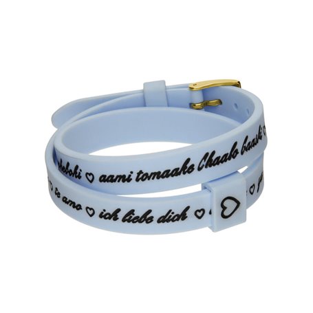 Bracelet Femme il mezzometro I LOVE YOU GOLD - BRACCIALE IN SILICONE/SIL 35,99 €
