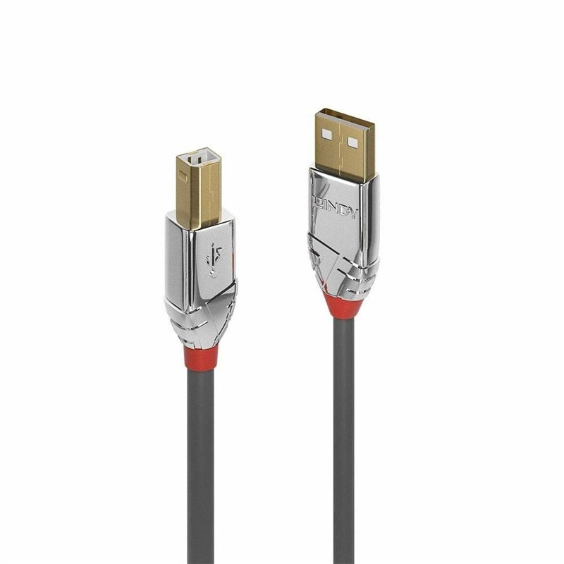 Lindy 36642 câble USB 2 m USB 2.0 USB A USB B Gris