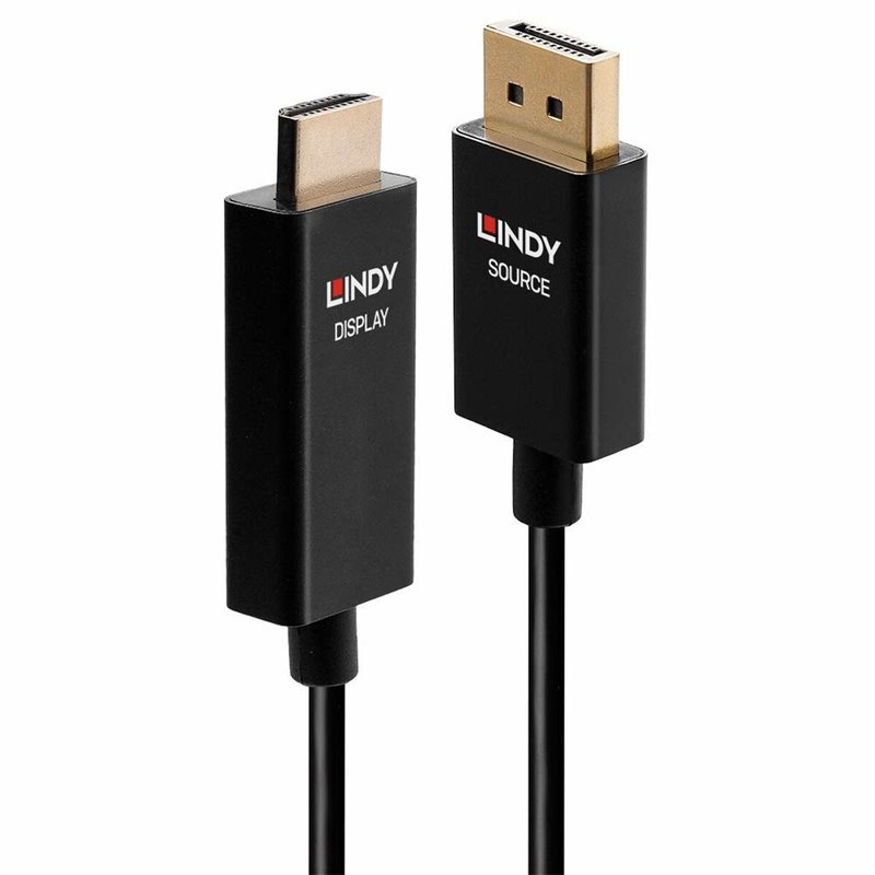 Lindy 40926 câble vidéo et adaptateur 2 m DisplayPort HDMI Type A (Standard) Noir
