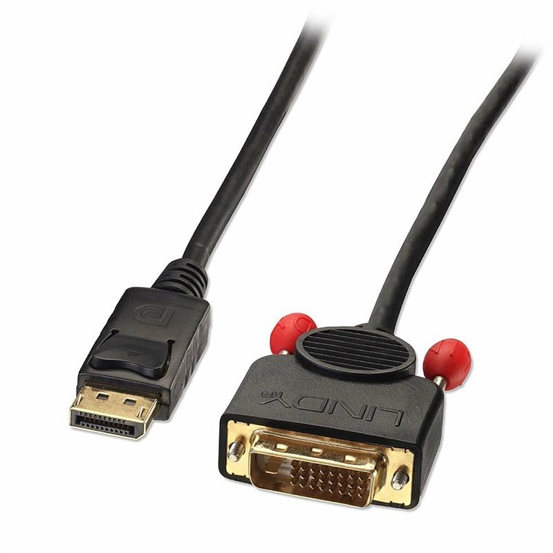Lindy 41492 câble vidéo et adaptateur 3 m DVI-D DisplayPort Noir