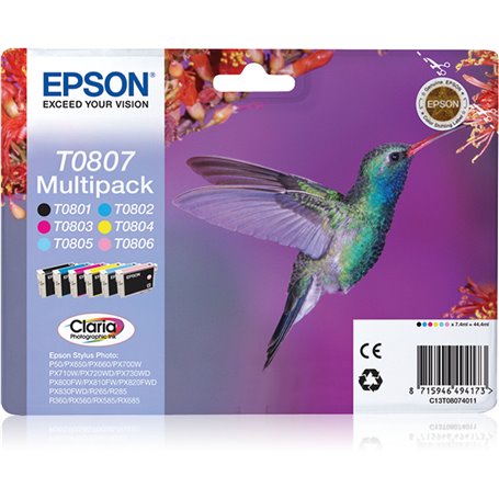 Cartouche d'encre originale Epson C13T08074021 Multicouleur 99,99 €