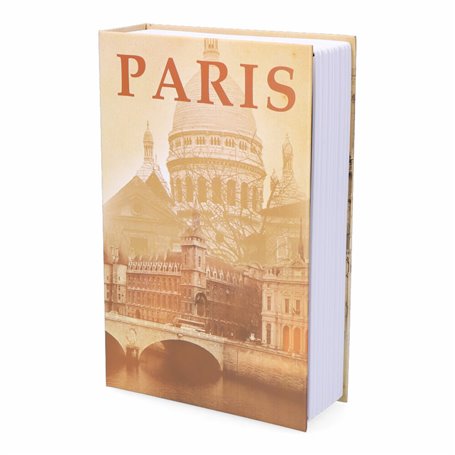 Coffre-fort en forme de livre Micel CFC08 M13404 Paris Gris Acier 34,99 €