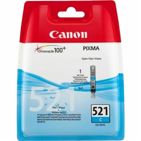 Cartouche d'encre originale Canon CLI-521 Cyan 28,99 €