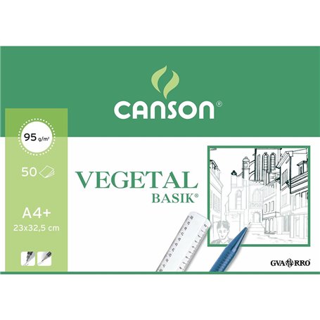 Bloc à dessin Canson Papier végétal A4+ 50 Volets (23 x 32,5 cm) 27,99 €