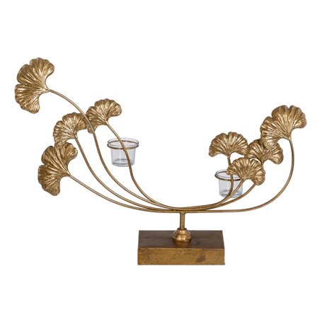 Bougeoir 55 x 11 x 43 cm Verre Doré Métal 139,99 €