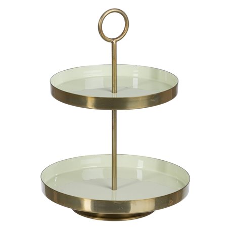 Plateau apéritif 30 x 30 x 40,5 cm Doré Vert Fer 88,99 €