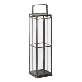 Bougeoir 16 x 16 x 64 cm Verre Doré Métal 139,99 €