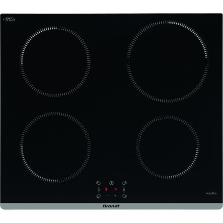 Plaque induction BRANDT - 4 feux - 60 CM - TI464B 329,99 €
