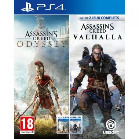 Assassin'S Creed Odyssey + Assassin's Creed Valhalla - Jeu PS4 - Compila
