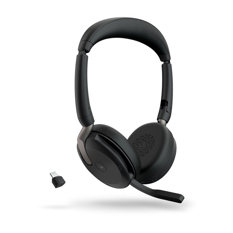 Image secondaire de Jabra Evolve2 65 Flex Casque Avec fil &sans fil Arceau Bureau/Centre d'appels Bluetooth Noir